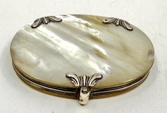 Victorian Mother of Pearl Folding Looking Glass