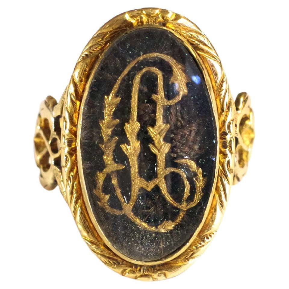 Antique Russian Monogrammed Amethyst Gold Mens Ring c. 1908 at 1stDibs