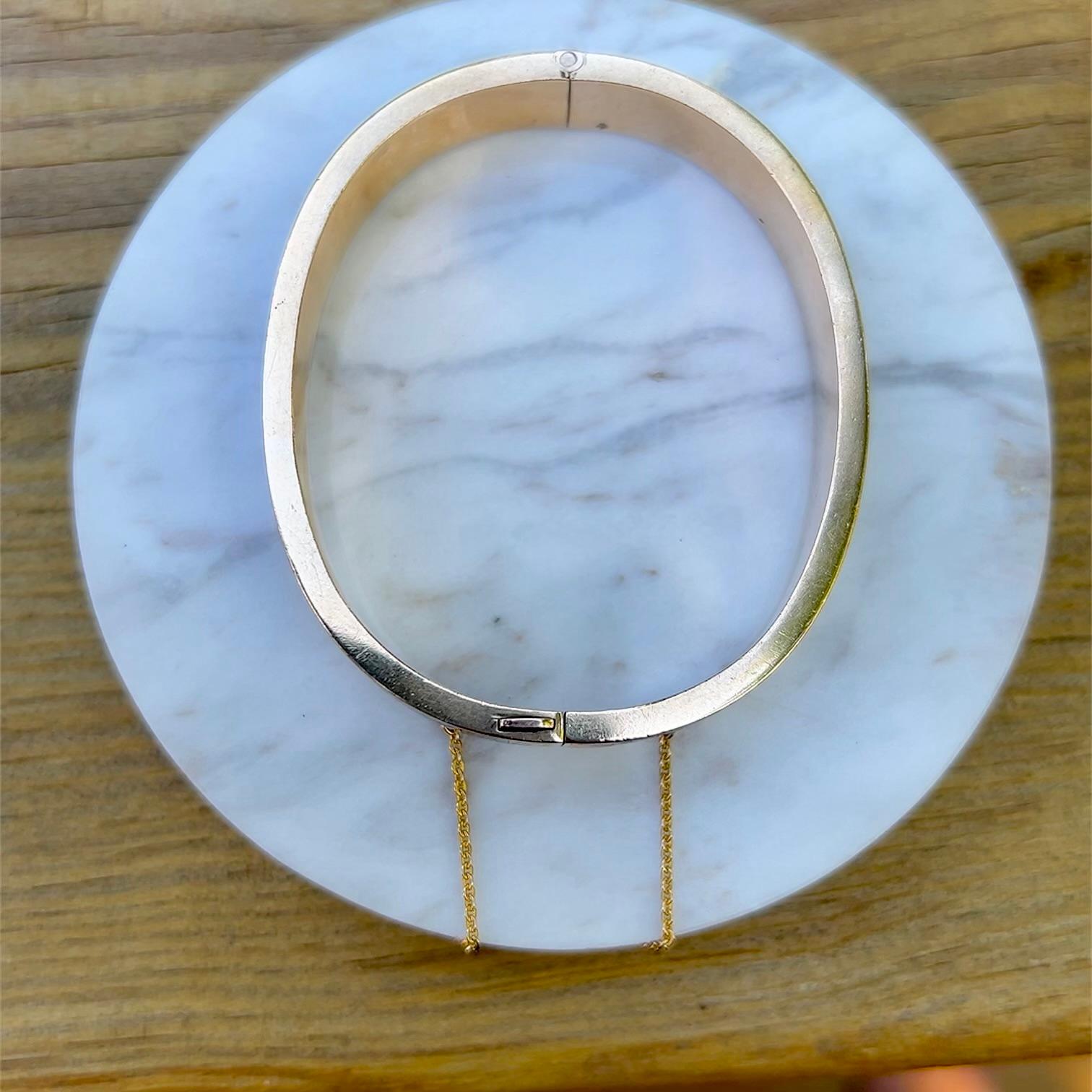 Victorian Mourning Seed Pearl Bracelet in 14 Karat Gold 2