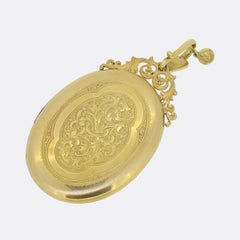 Victorian Multi Gemstone Dragonfly Locket Pendant