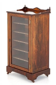 Victorian Music Cabinet Rosewood Chest 1880