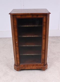 Victorian Music Cabinet Walnut Sheet Case 1880