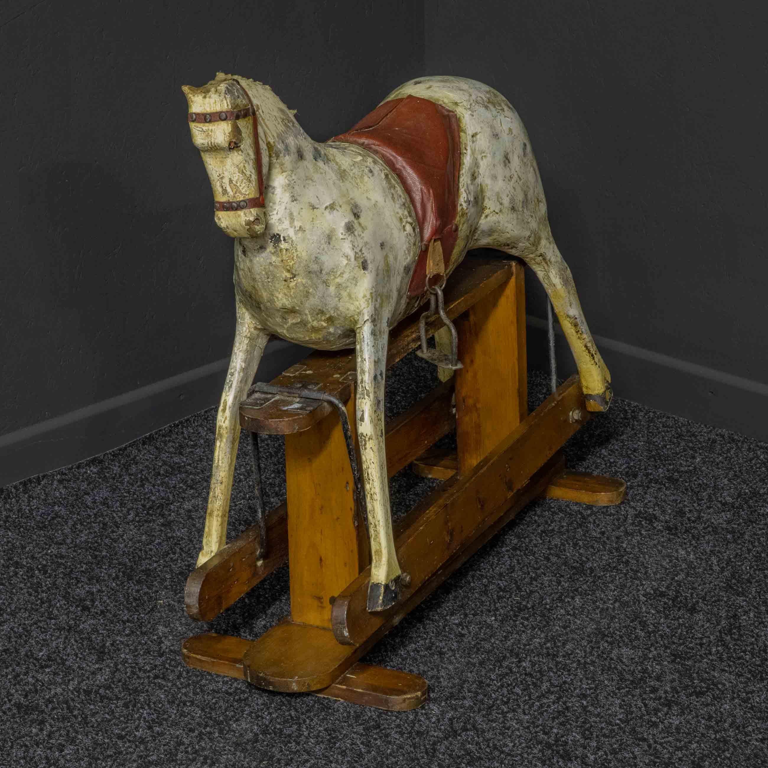 British Victorian Naïve Rocking Horse