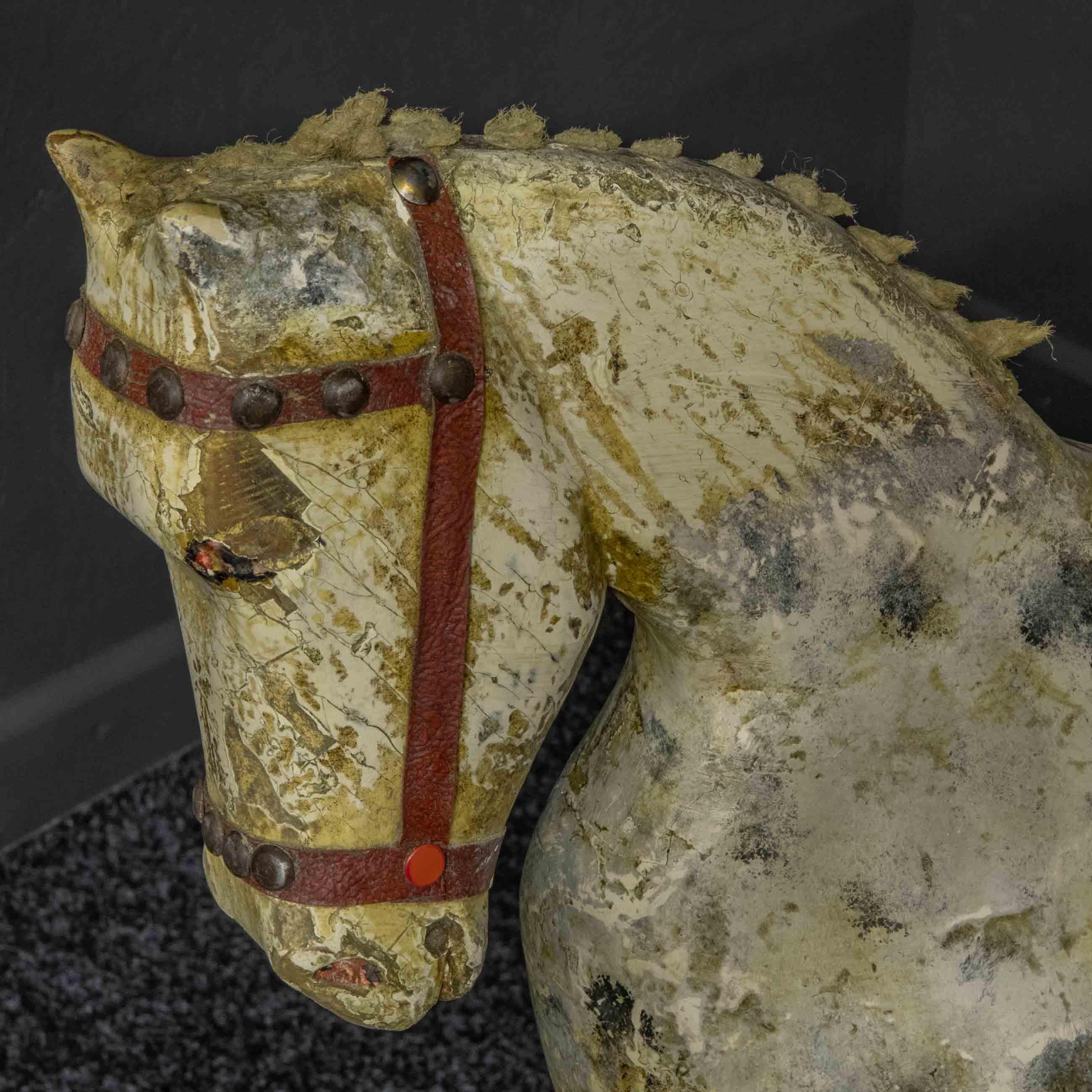 Carved Victorian Naïve Rocking Horse