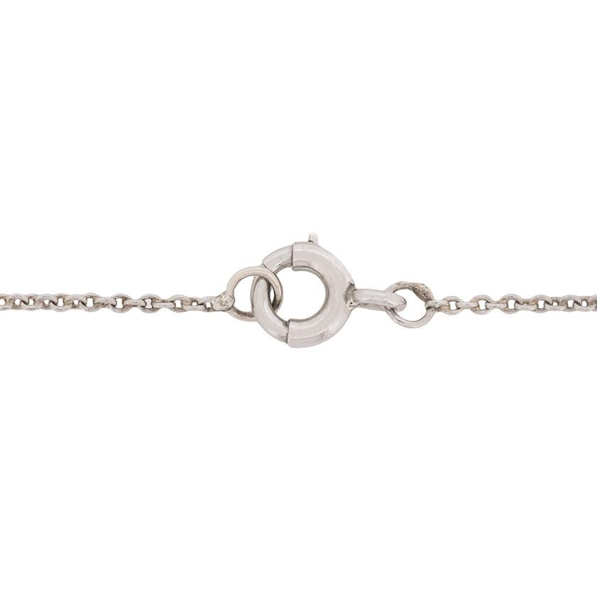 Taglio rotondo Collana vittoriana di perle naturali e fiori di diamante, circa 1900 in vendita