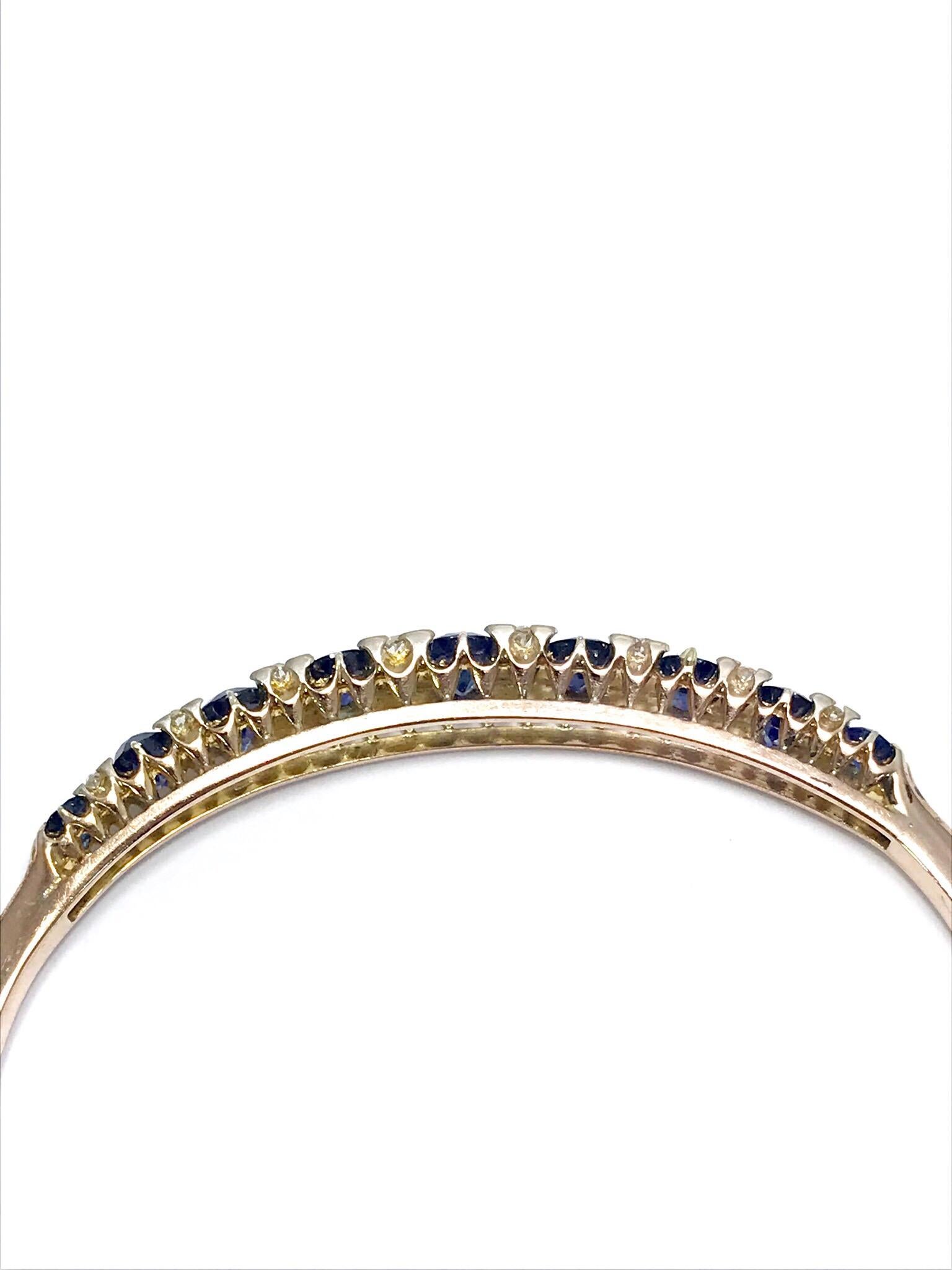sapphire bangles gold