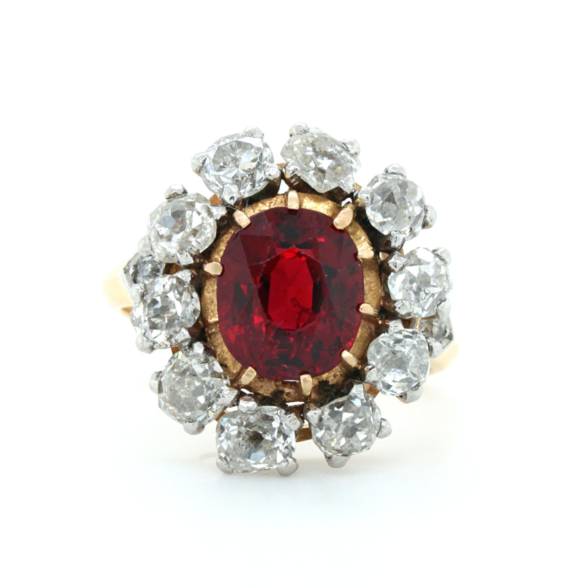 natural spinel ring