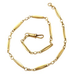 Victorian necklace watch chain in 18 karat gold