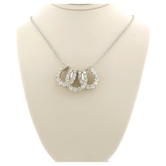 Viktorianische Halskette mit alten Diamanten im Minenschliff bis zu 2,50ct 14k Gold und Silber
