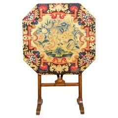 Viktorianischer Needlepoint-Kipptisch