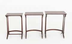Victorian Nest of Tables Trio Circa 1860