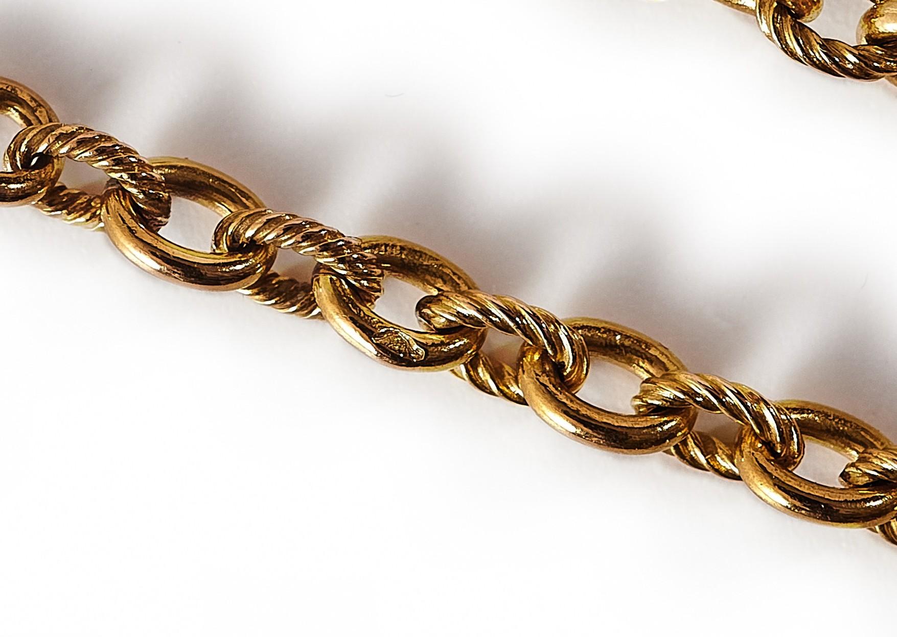 da uomo o donna Collana a serpente con zaffiro senza calore, circa 1890. in vendita