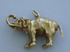 Victorian Novelty Gold Elephant Propelling Pencil Unmarkeda, circa 1880