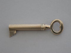 Victorian Novelty Gold Key Propelling Pencil, Registered Design, circa 1874
