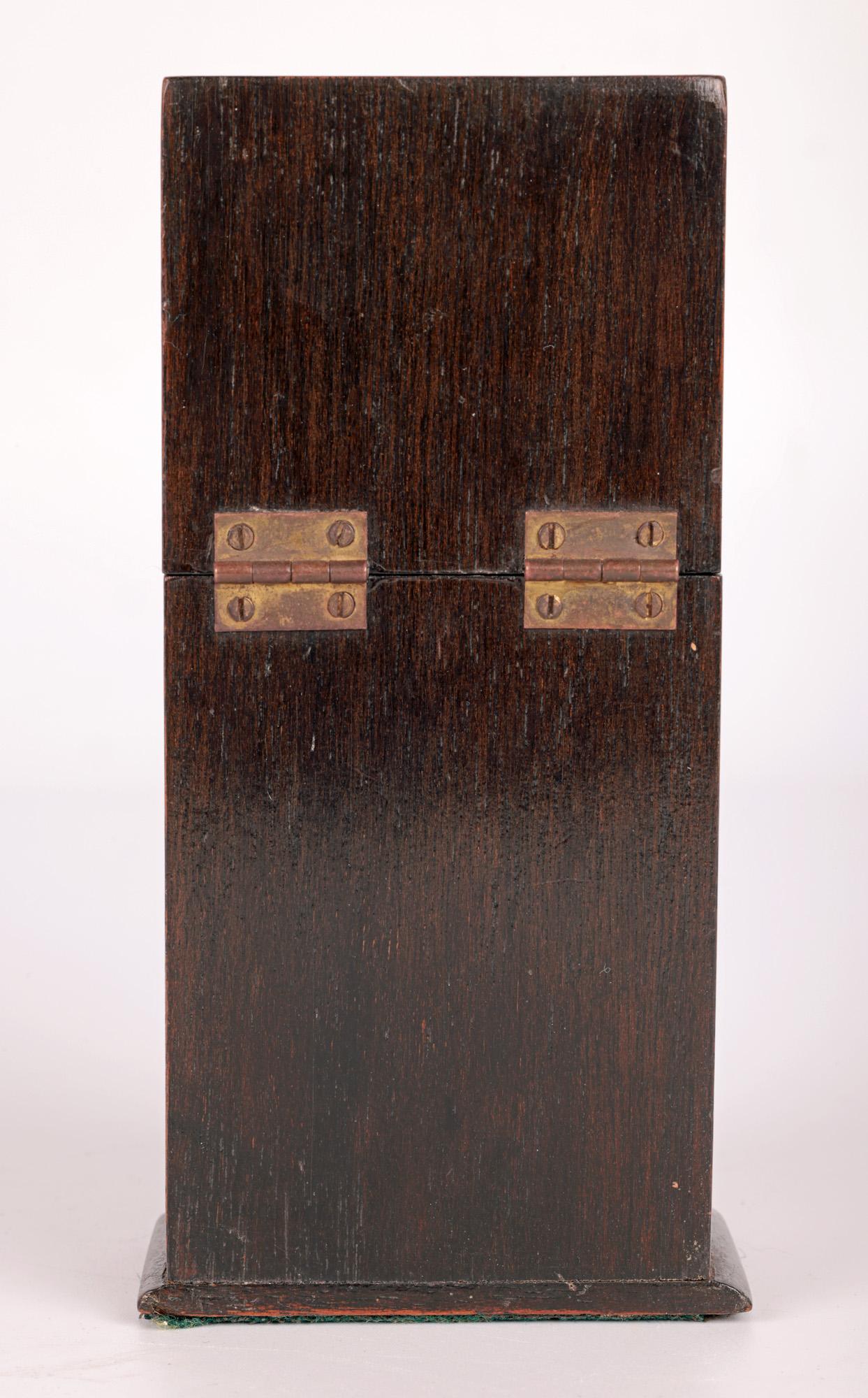 Victorian Novelty Messer Box geformt hölzernen Tintenfass im Angebot 4