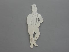 Victorian Novelty Silver Figural Bookmark Charles Dickens 'Sam Weller', 1894