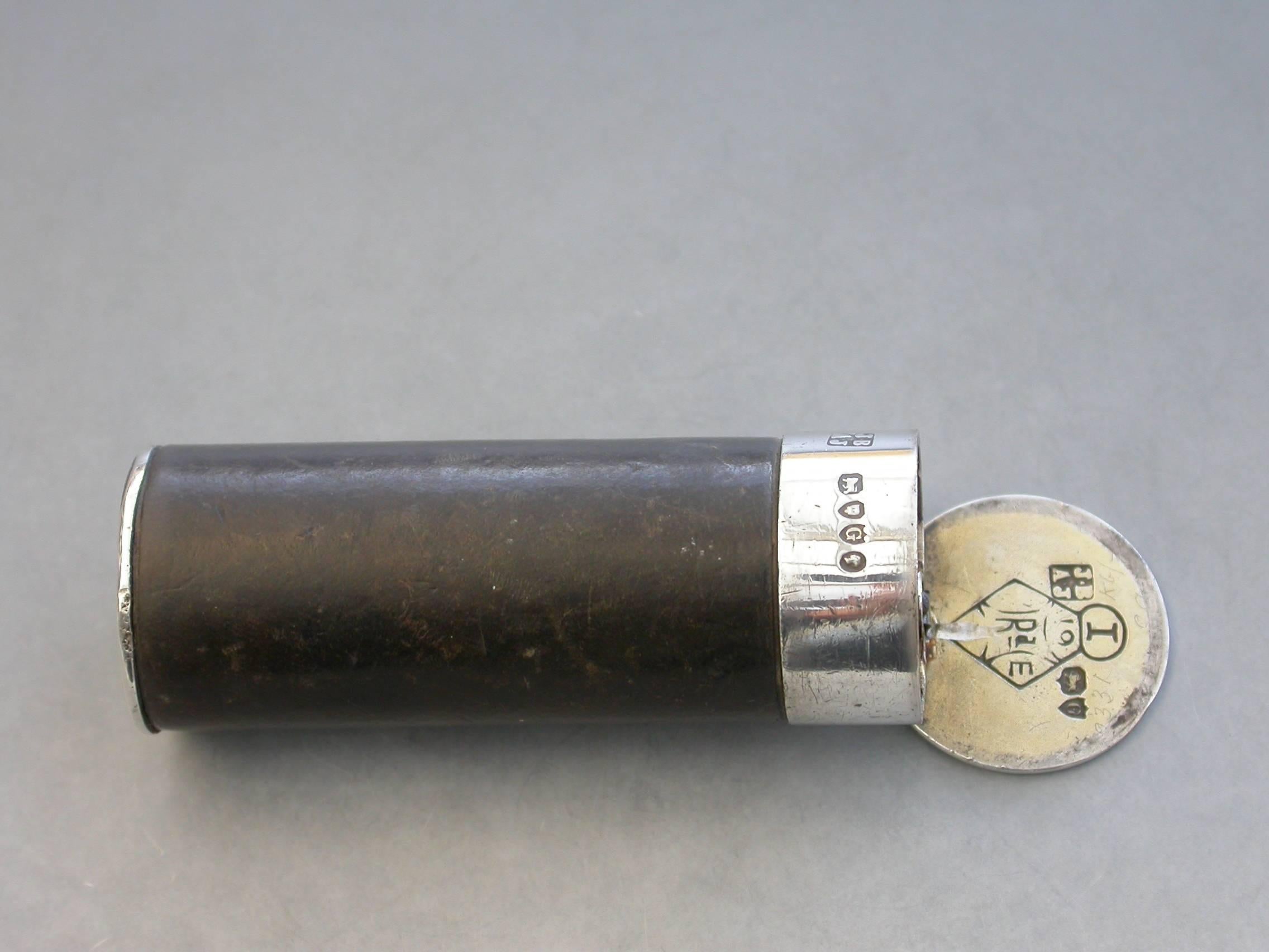 Victorian Novelty Silver Shot Gun Cartridge Vesta Case In Good Condition For Sale In Sittingbourne, Kent