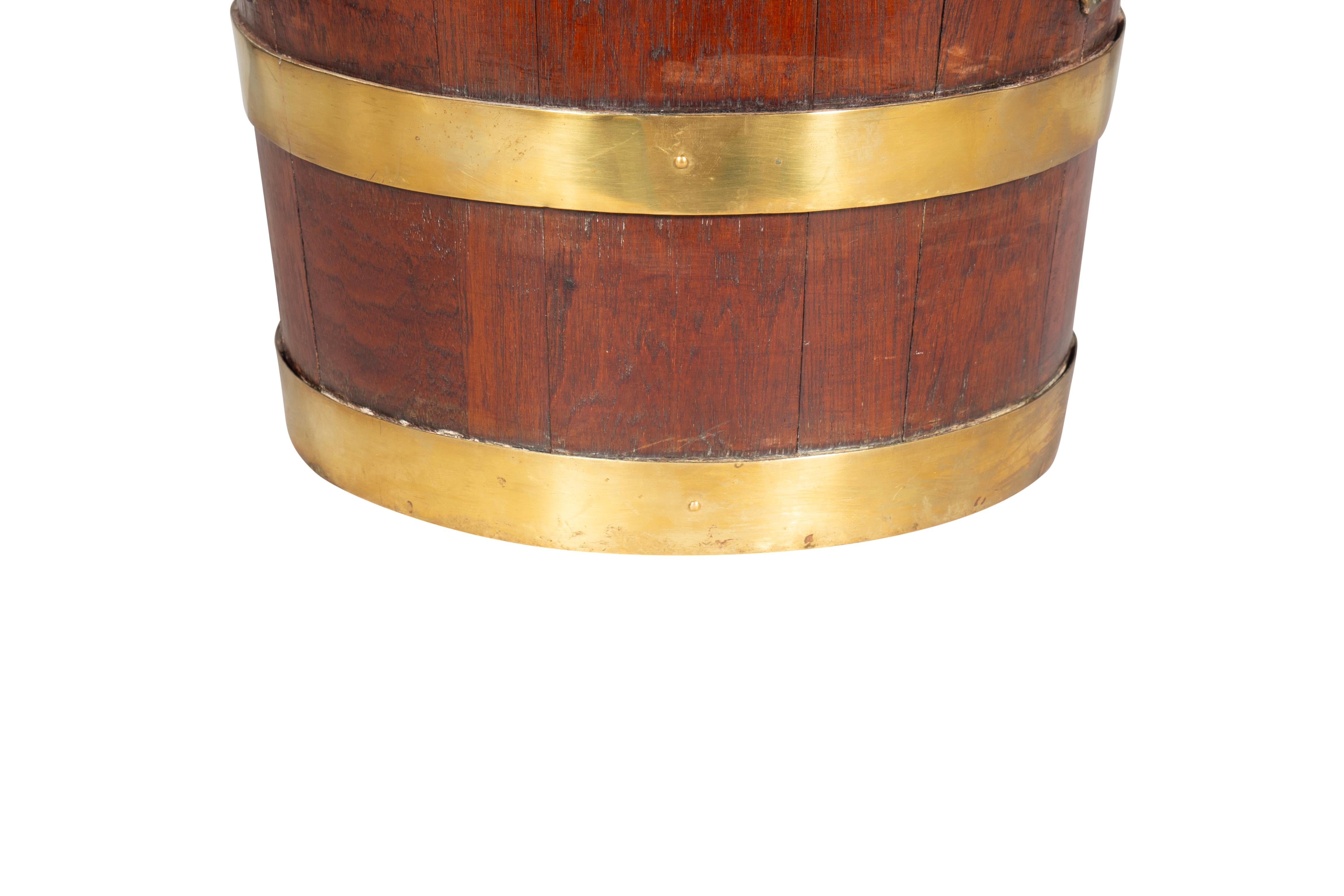 Victorian Oak And Brass Pail For Sale 2