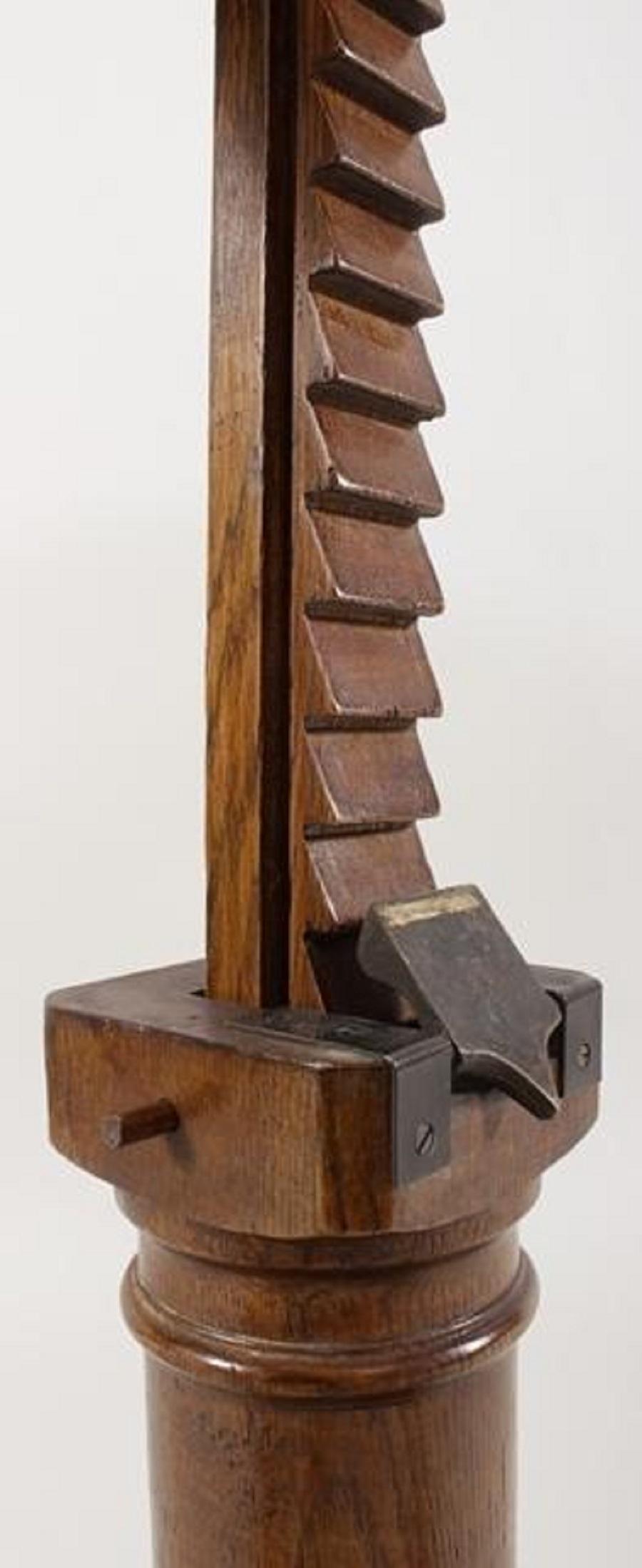 Victorian Oak Bed Table with Tilt Top, Mid-Late 19th Century 1