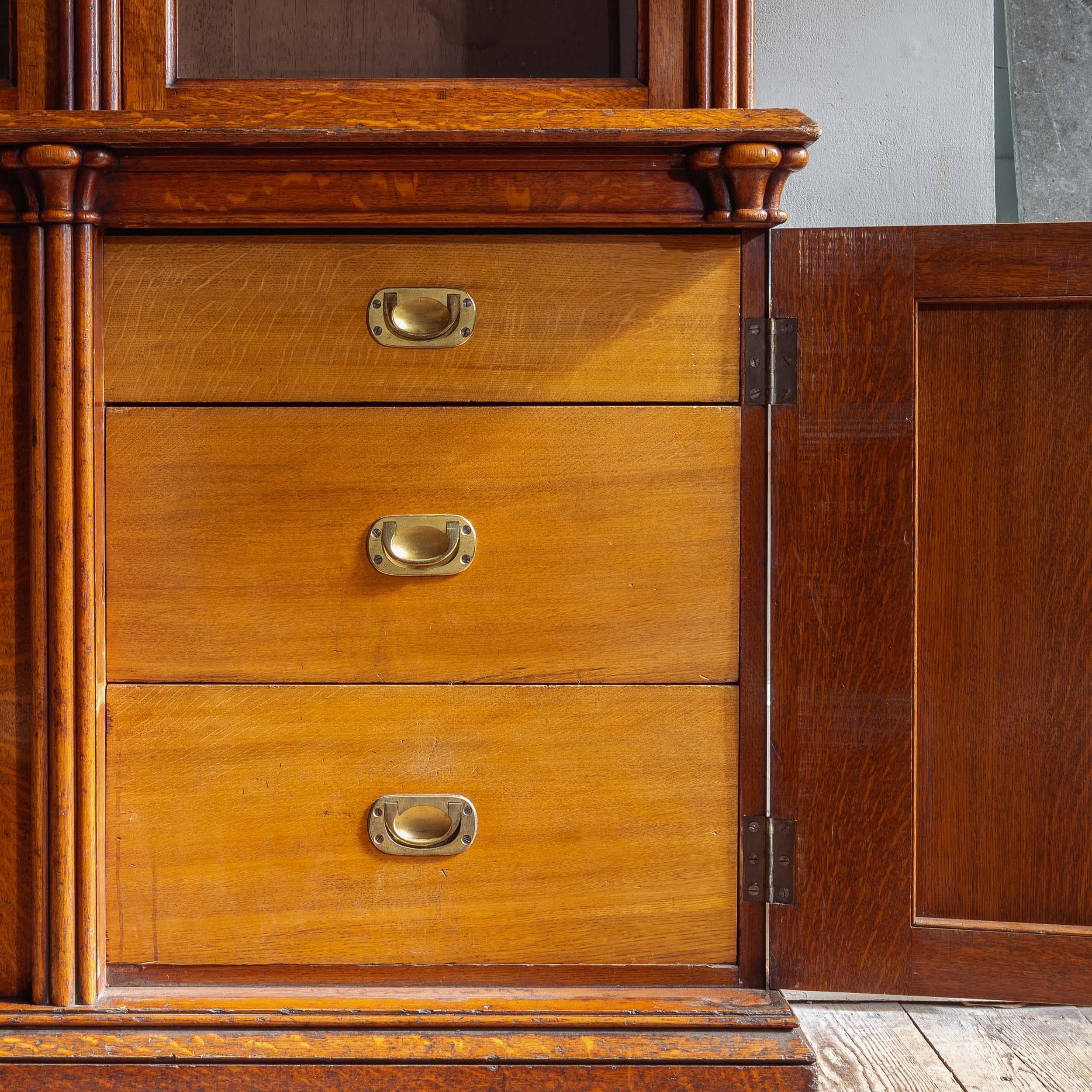 Libreria vittoriana in Oak in vendita 9