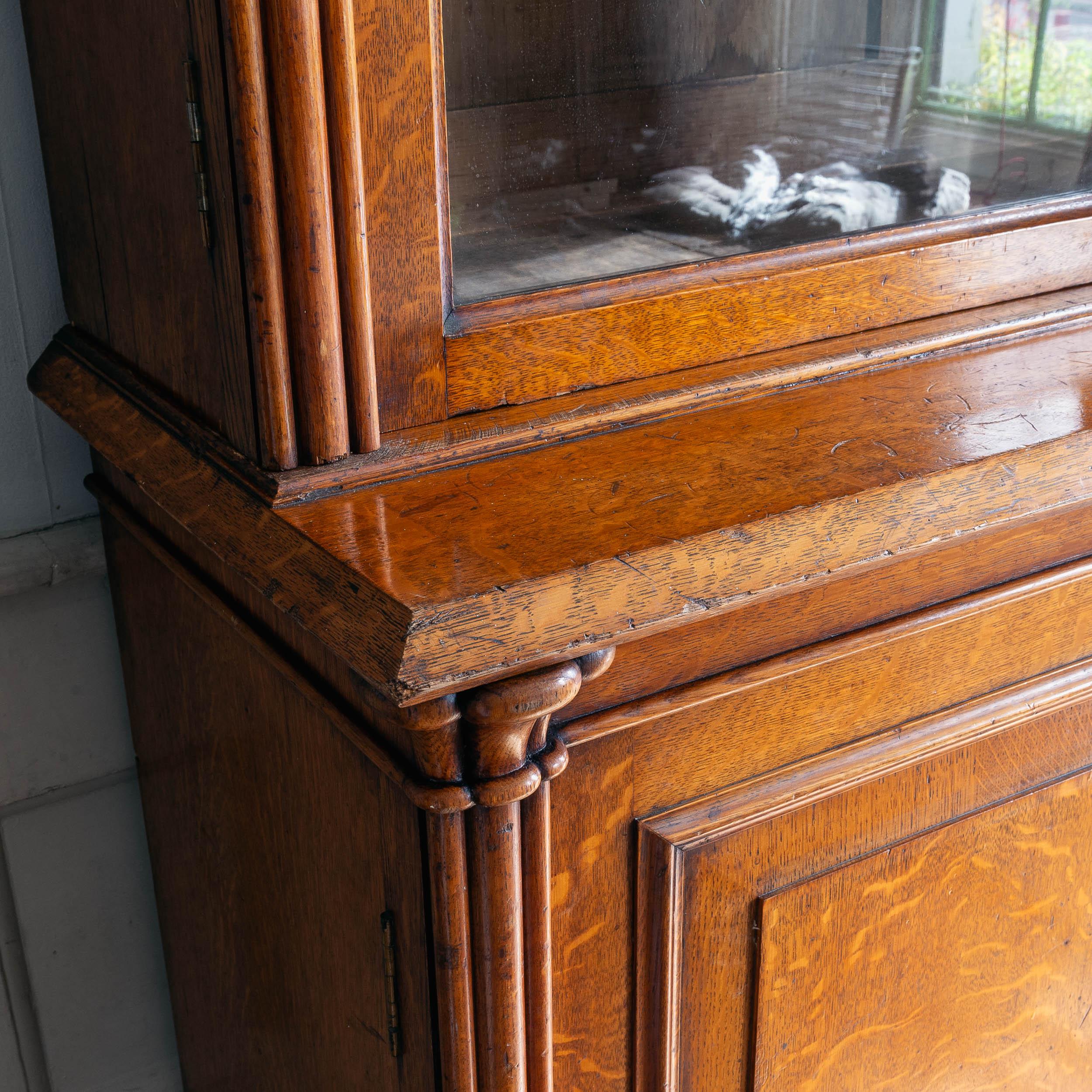 Libreria vittoriana in Oak in vendita 11