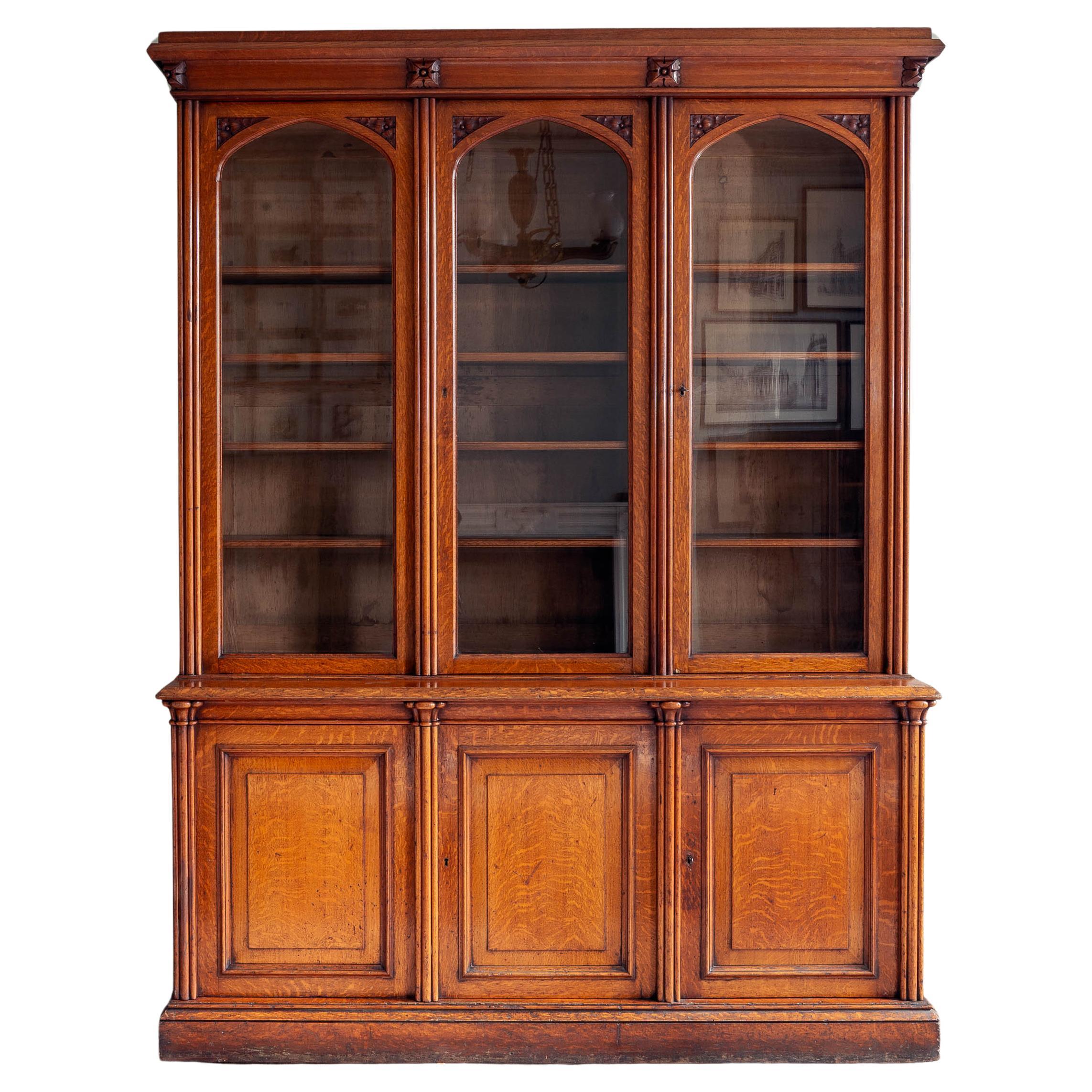 Victorian Oak Bookcase