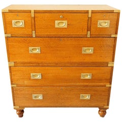 military chests Victorian Oak Brass Bound Military Chest