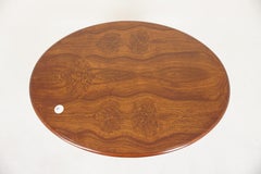 Victorian Oak/Burr Walnut Oval Breakfast/Loo Tilt Top Table, Scotland 1880 H699