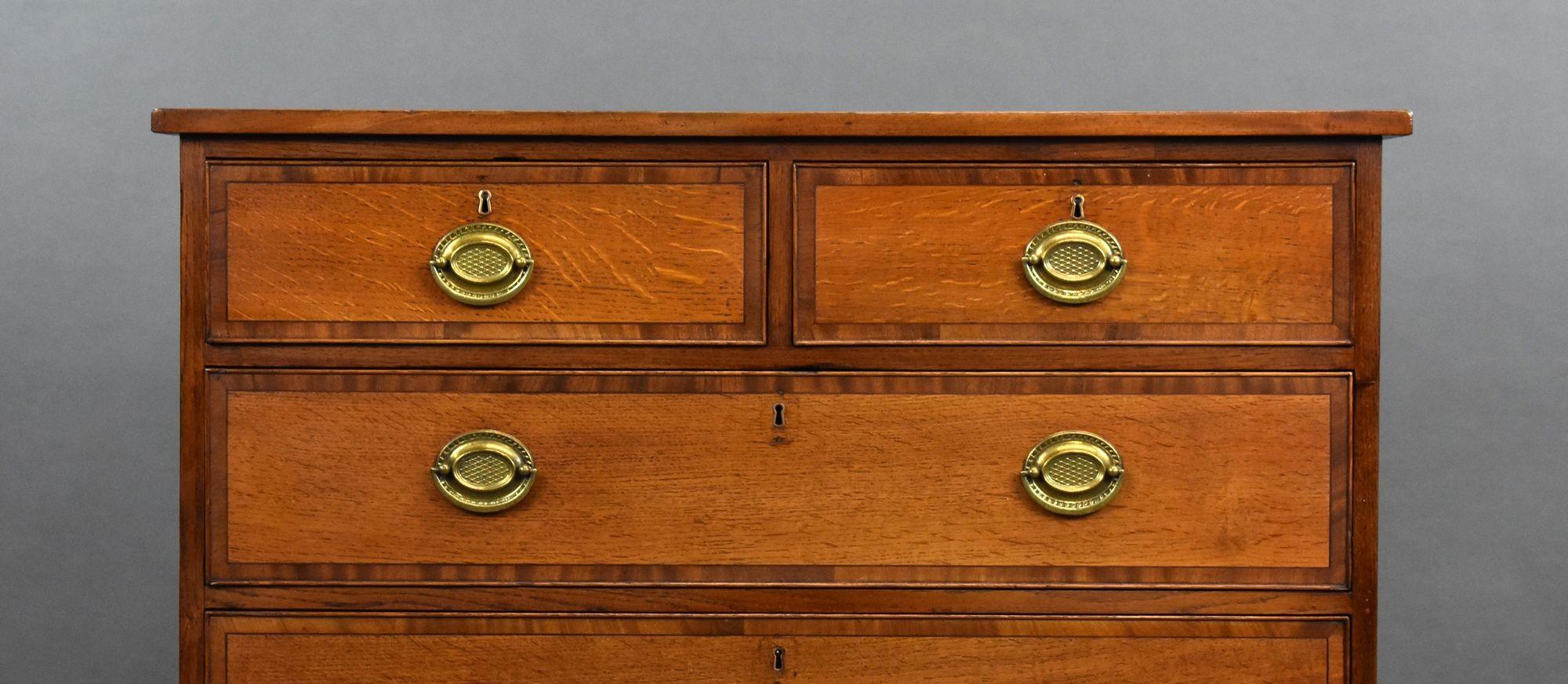 Victorian Oak Chest Drawers In Good Condition For Sale In Chelmsford, Essex