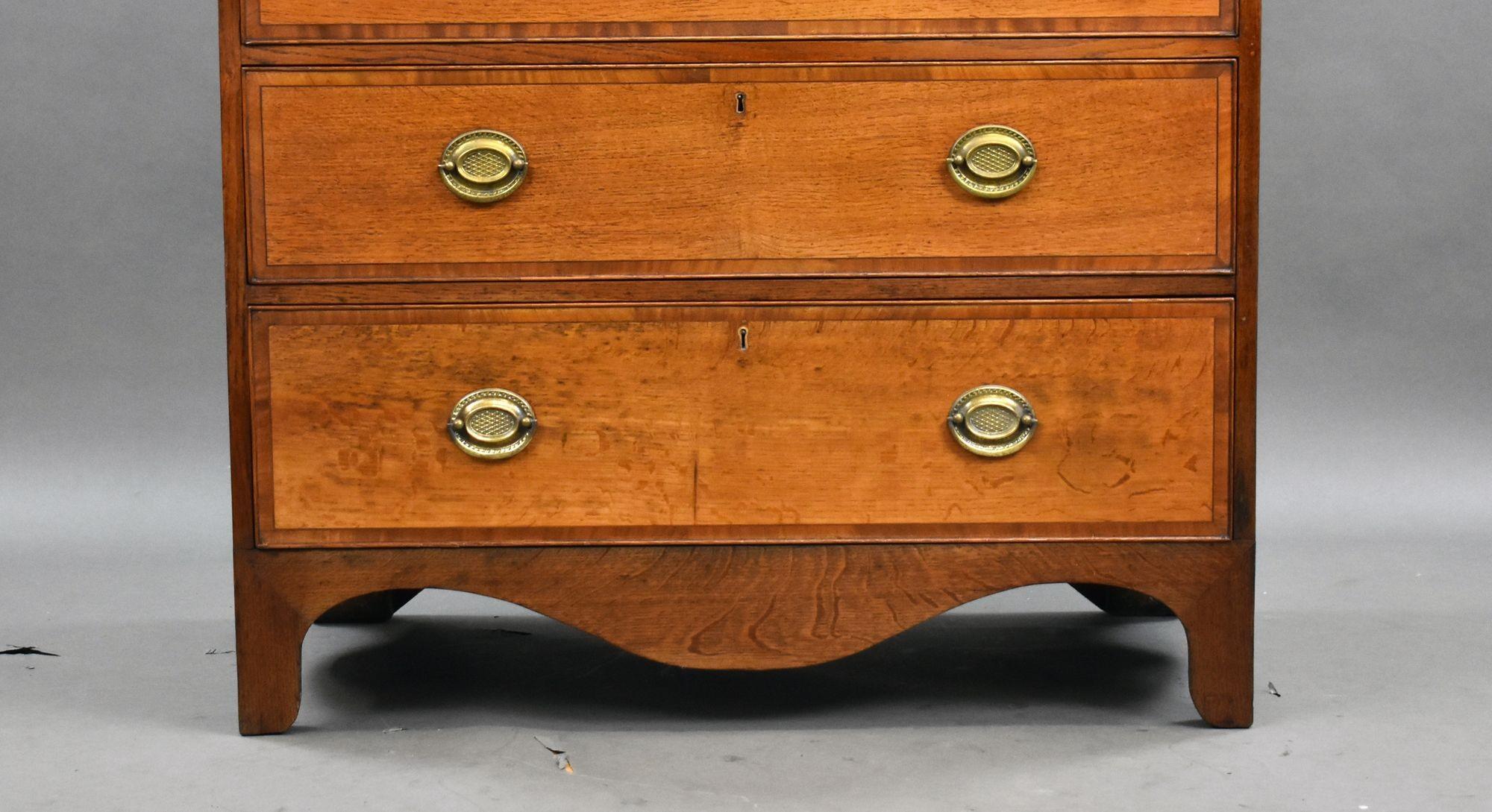 19th Century Victorian Oak Chest Drawers For Sale