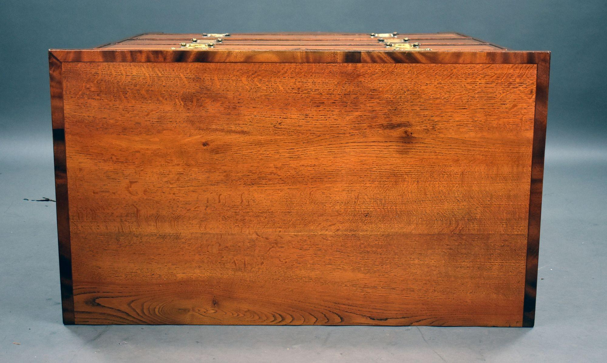 Victorian Oak Chest Drawers For Sale 3