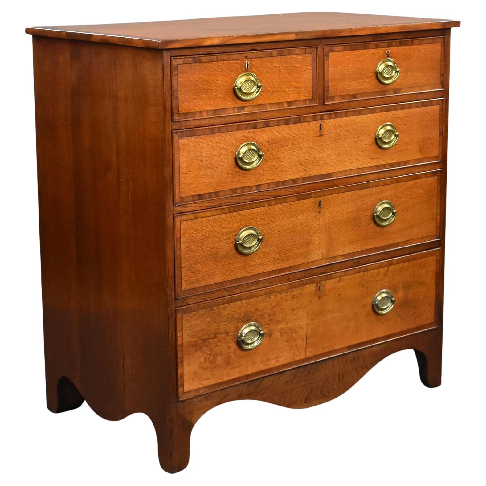 Victorian Oak Chest Drawers For Sale