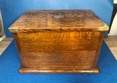 Victorian Oak Cigar Cabinet