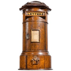Victorian Oak Country House Letterbox by Rodrigues, Dated 1872, in the Form of