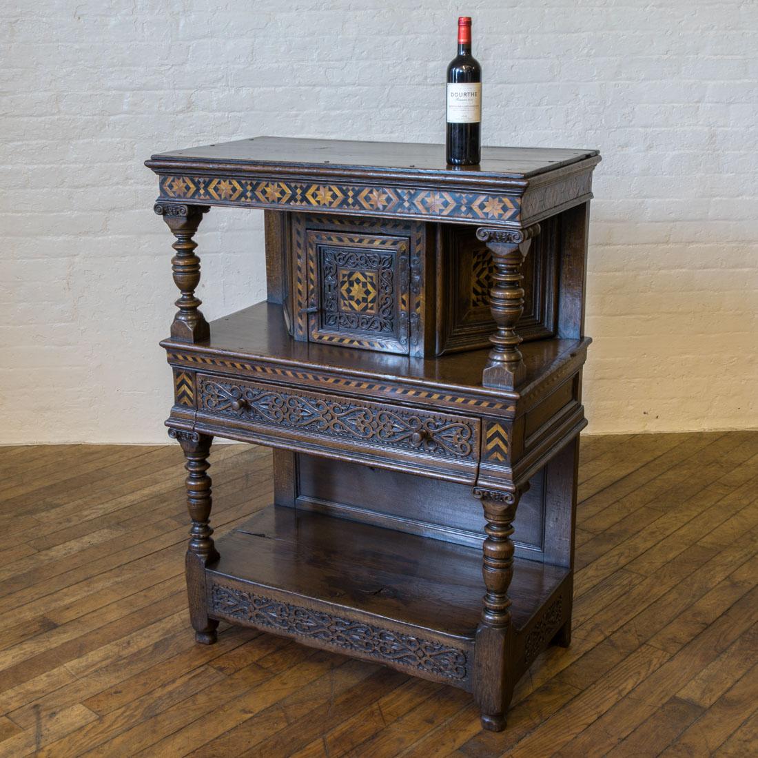 Victorian Oak Court Cupboard 11