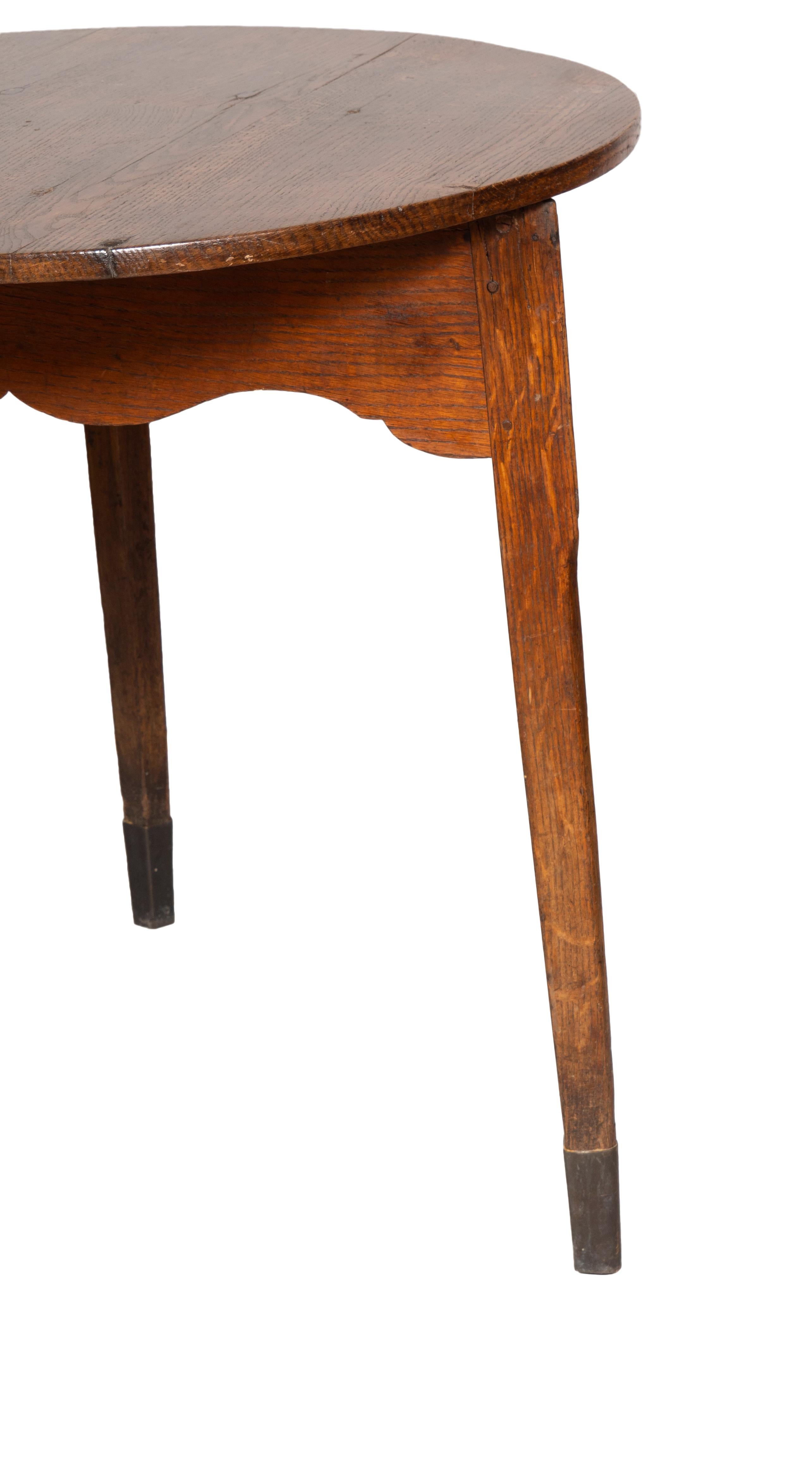 Regency Victorian Oak Cricket Table