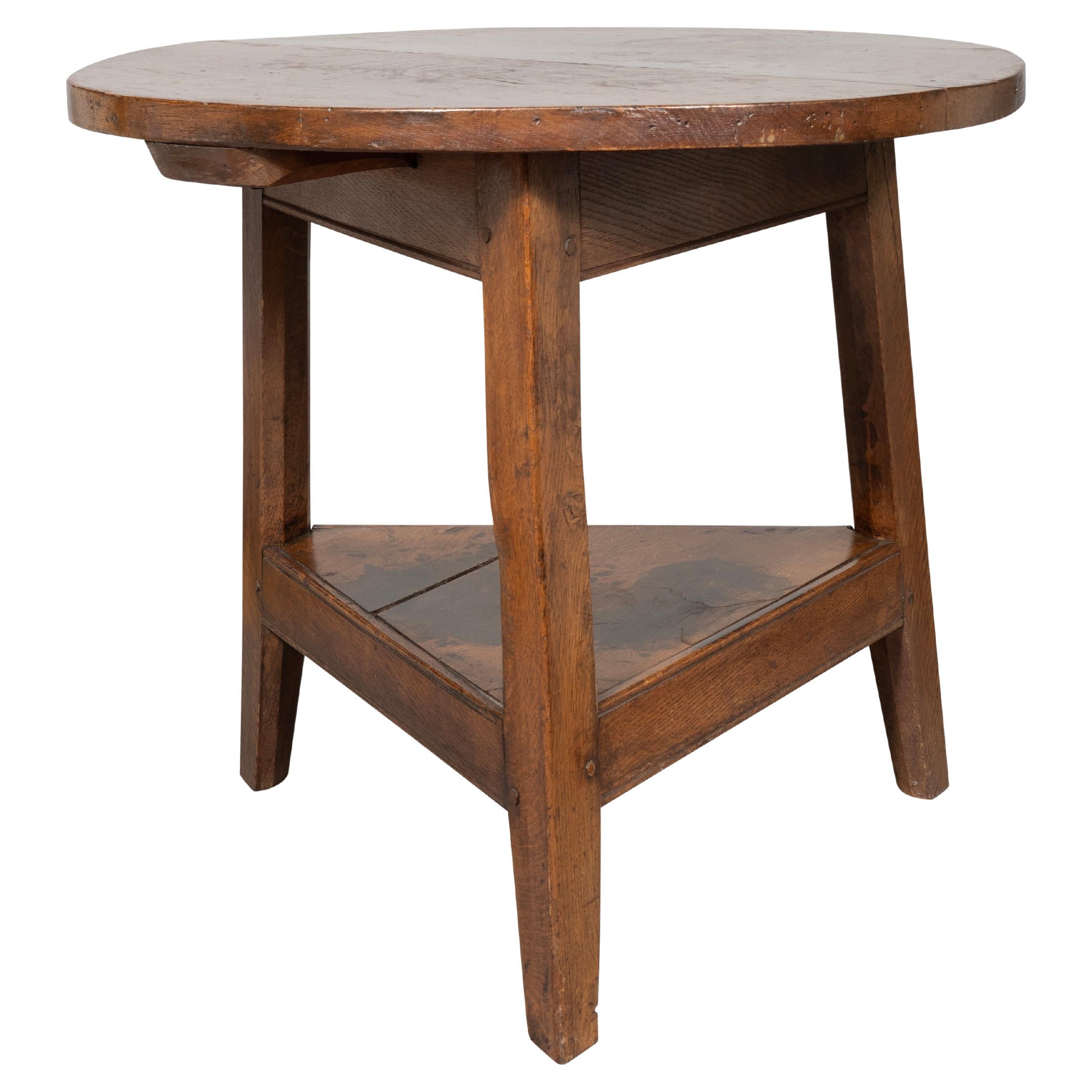 Victorian Oak Cricket Table