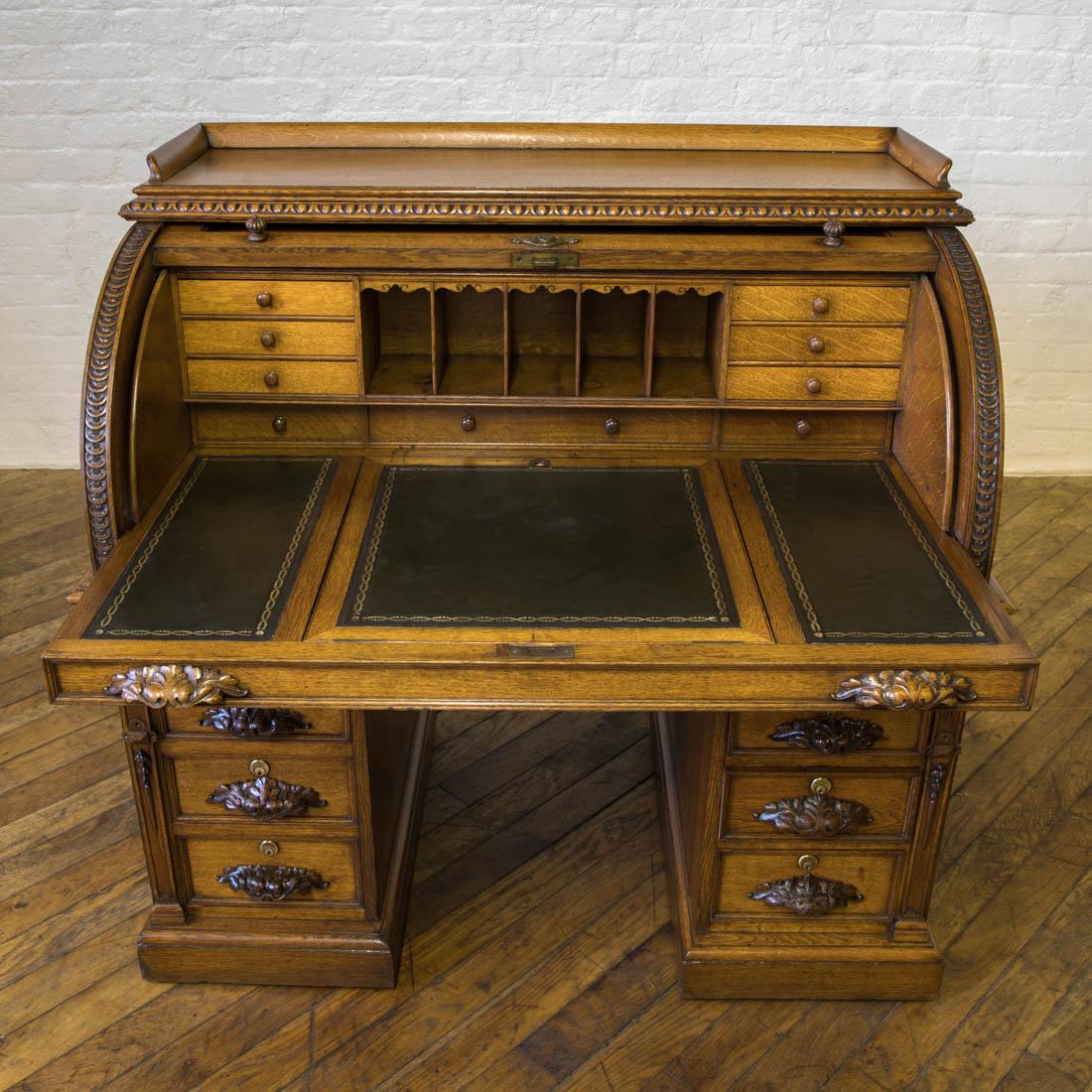 victorian oak desk