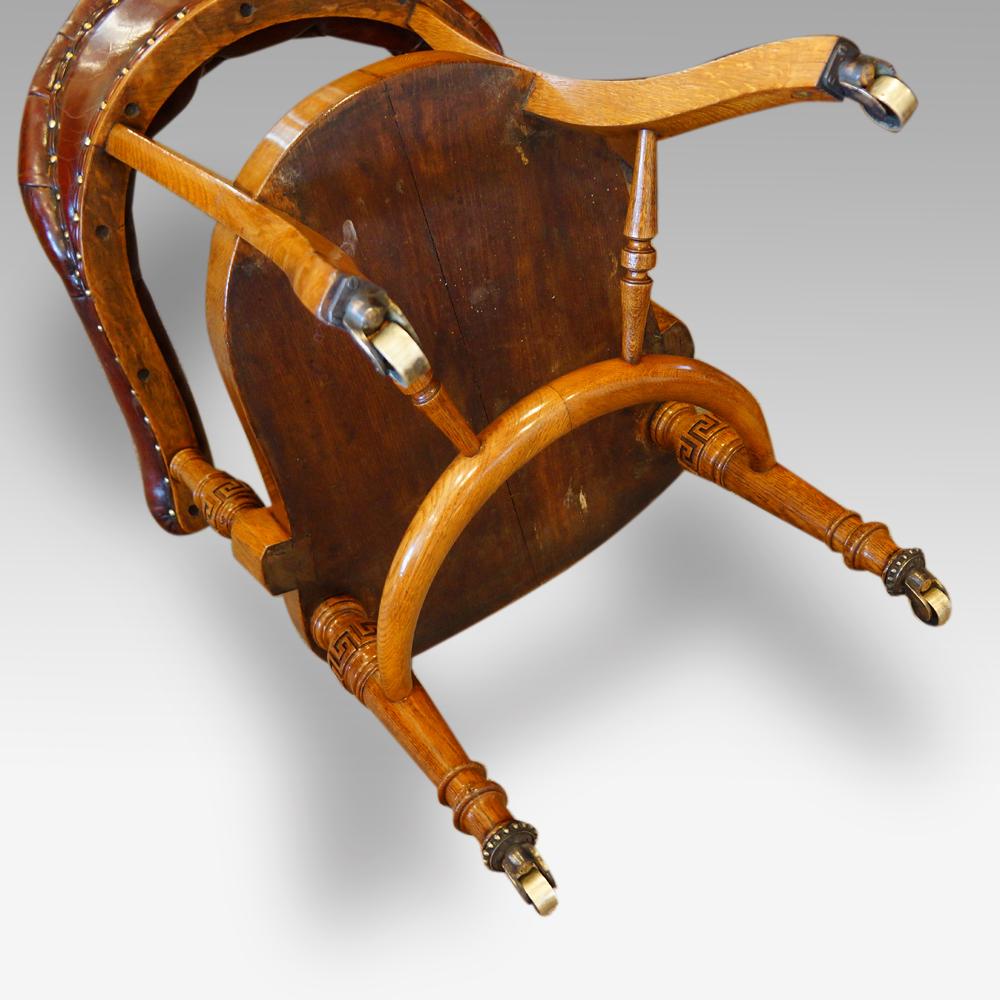 Victorian Oak Desk Chair 1
