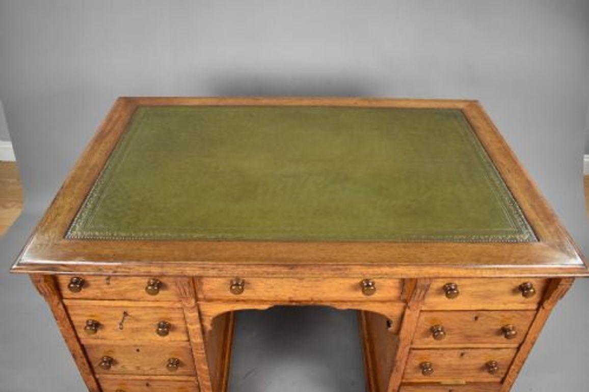 Victorian Oak Desk For Sale 4