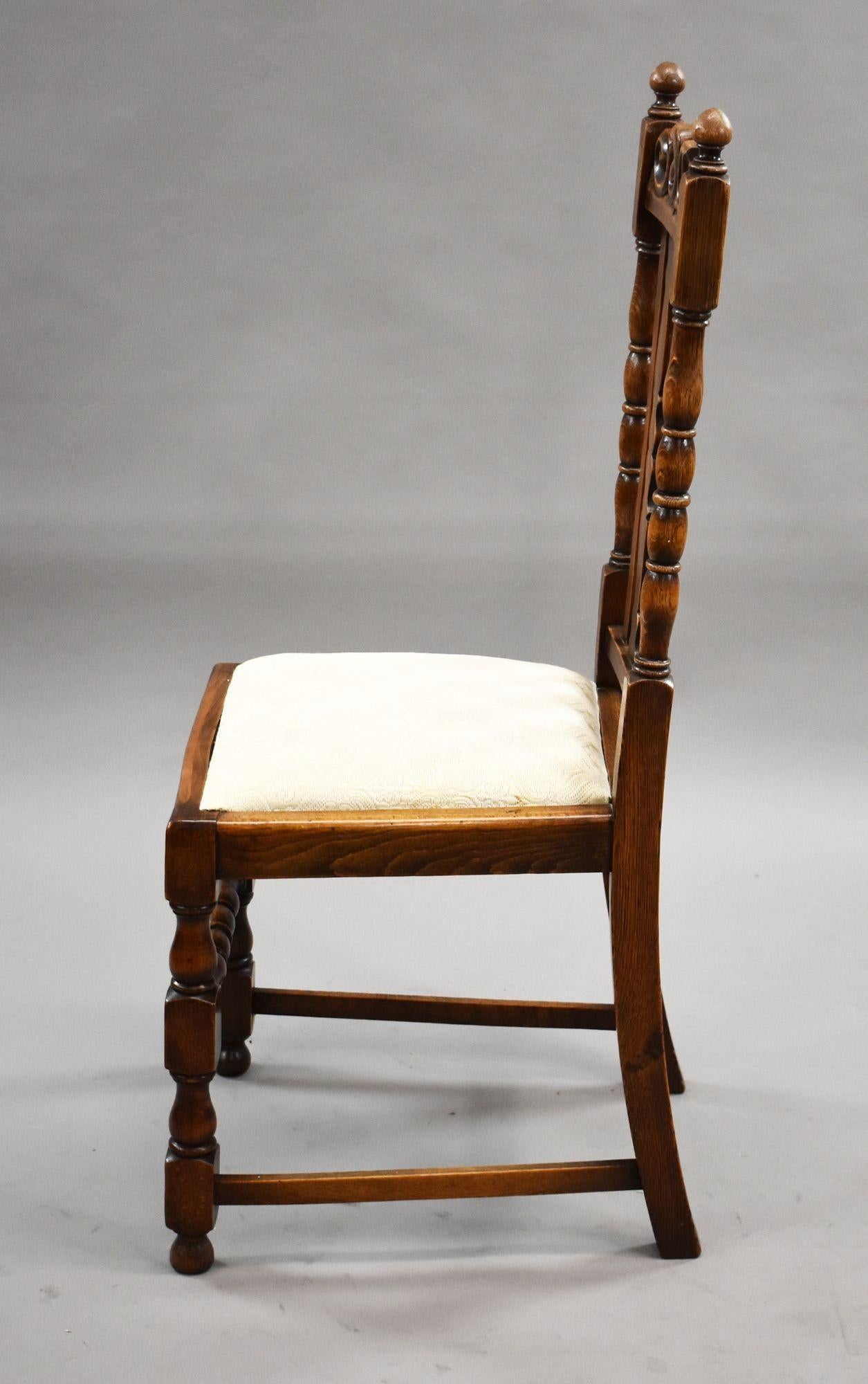 Chaises de salle à manger en chêne victorien & 8 chaises en vente 10