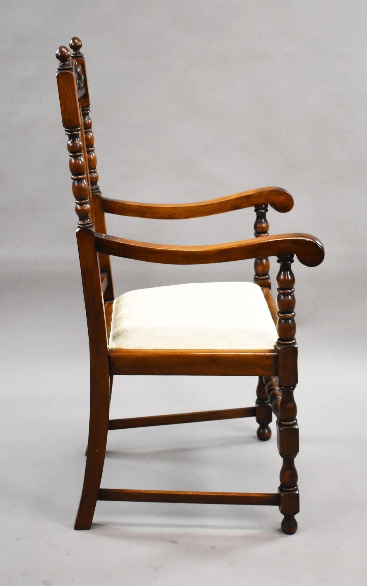 Chaises de salle à manger en chêne victorien & 8 chaises en vente 3