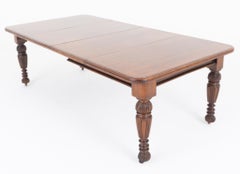 Victorian Oak Dining Table Extending 10 Seater 1880