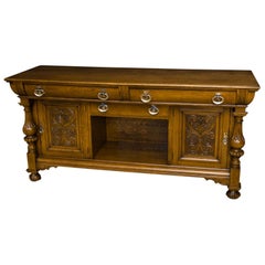 Antique Victorian Oak Dresser by James Phillip and Sons