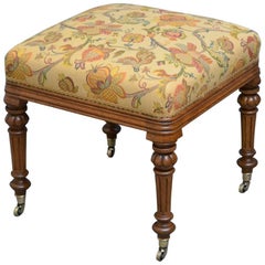 Victorian Oak Dressing Table Stool