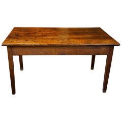 Antique Victorian Oak Farmhouse Kitchen Table