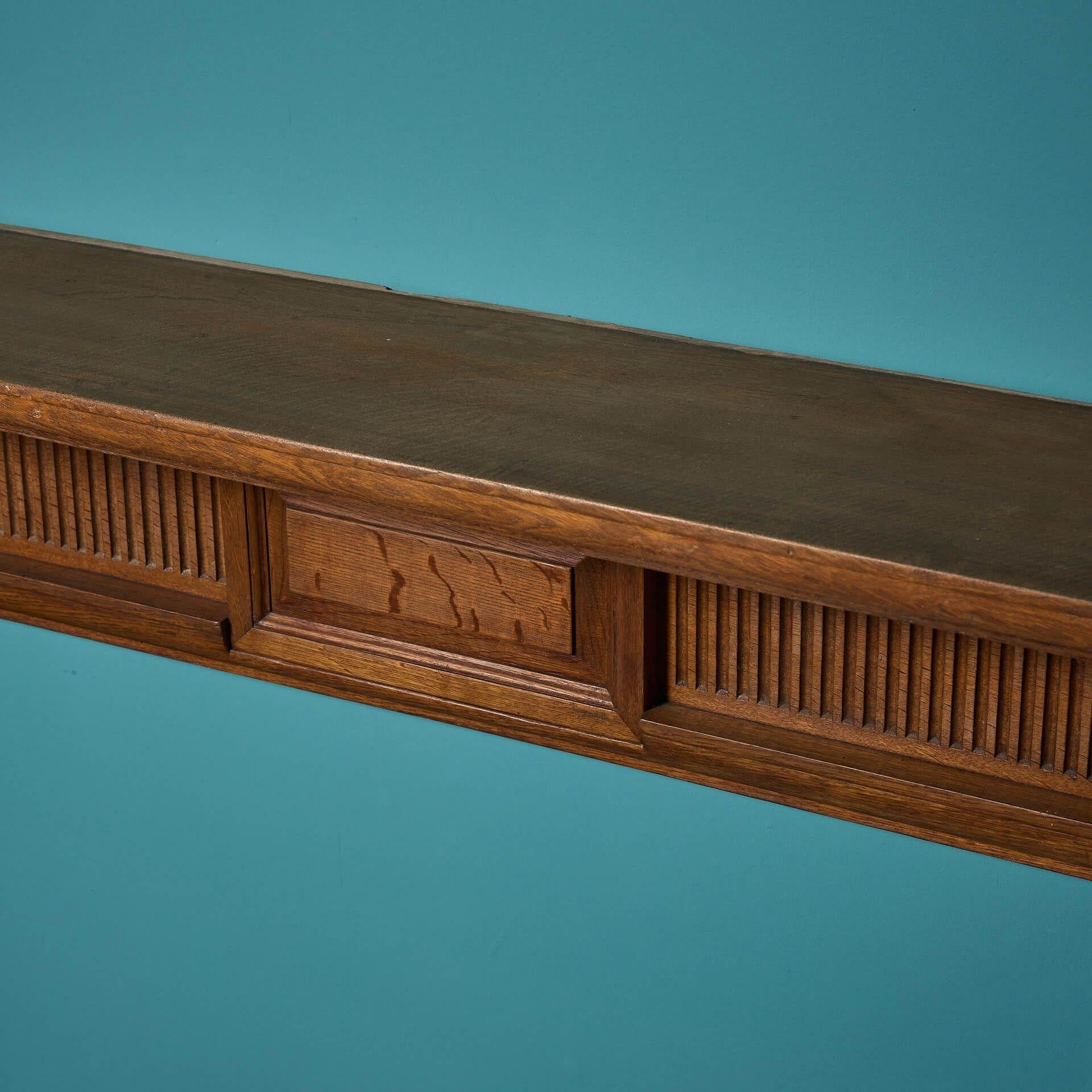 Victorian Oak Fire Mantel For Sale 2