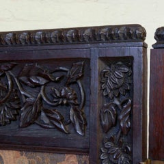 Victorian Oak Framed Tapestry Screen