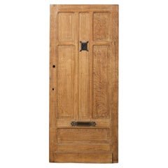 Victorian Oak Front Door with Letterbox & Peephole