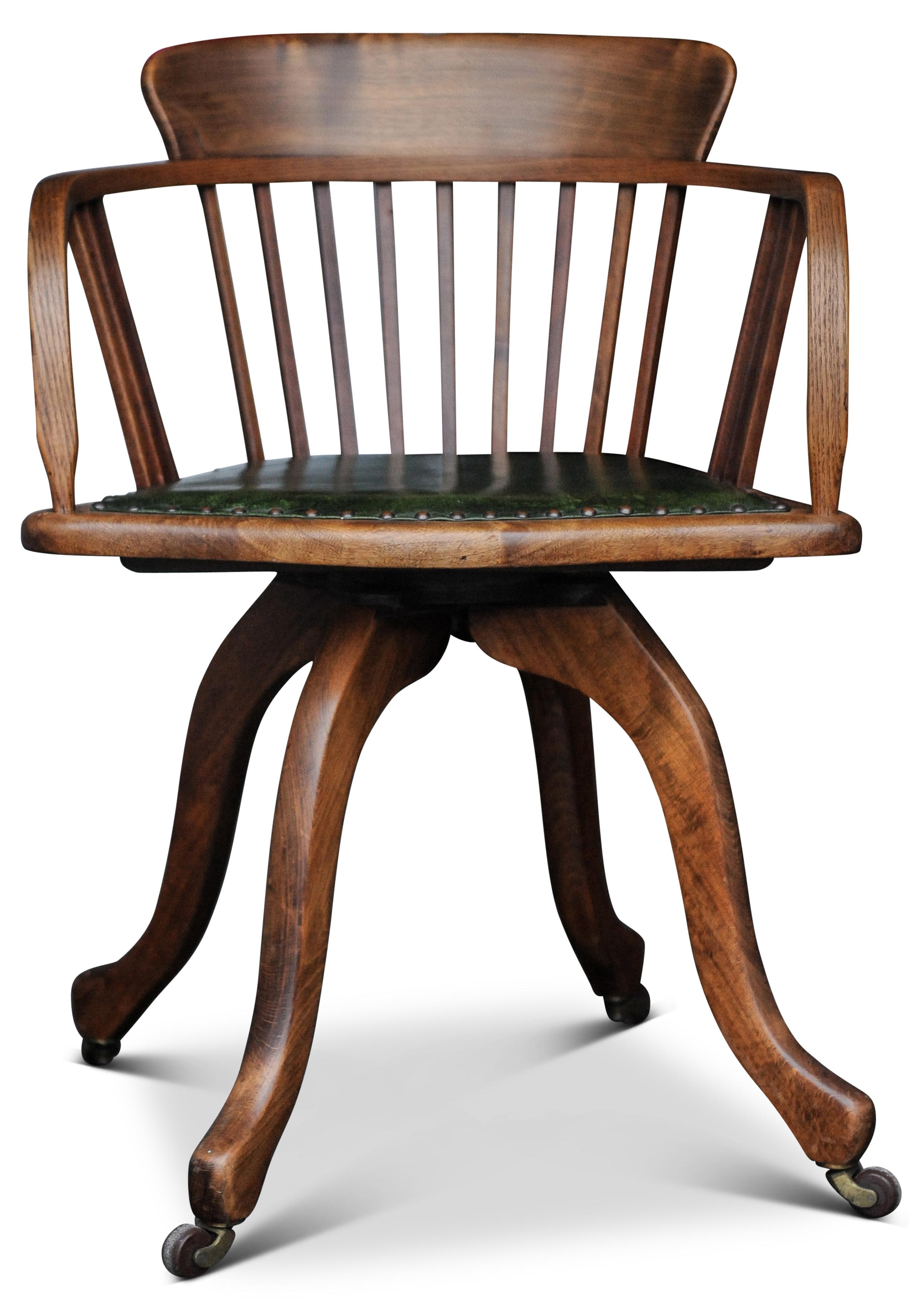 fauteuil de bureau ancien pivotant